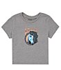 Color:Pewter - Image 1 - Wrangler® Little Girls 2T-4T Short Sleeve Stallion T-Shirt