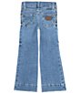 Color:Embry - Image 2 - Wrangler® Little Girls 4-6X Embry Back Patch Trouser Jeans