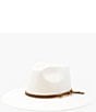 Color:Cream - Image 1 - Lindsey Fedora Straw Hat