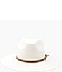 Color:Cream - Image 2 - Lindsey Fedora Straw Hat