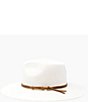 Color:Cream - Image 3 - Lindsey Fedora Straw Hat
