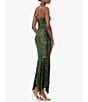 Color:Olive - Image 2 - Stretch Sequin Asymmetrical Neck One Shoulder Sleeveless Mermaid Gown