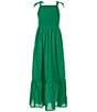 Color:Kelly Green - Image 1 - Big Girls 7-16 Sleeveless A Line Maxi Dress