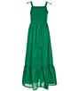Color:Kelly Green - Image 2 - Big Girls 7-16 Sleeveless A Line Maxi Dress