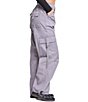 Color:Baby Grey - Image 3 - High Rise Drawstring Hem Relaxed Cargo Pants