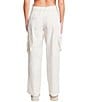 Color:Ecru - Image 2 - High Rise Relaxed Straight Leg Cargo Pants