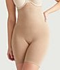 Color:Almond - Image 1 - Seamless Solutions High Waisted Thigh Shaping Shorts
