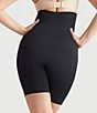 Color:Black - Image 2 - Seamless Solutions High Waisted Thigh Shaping Shorts
