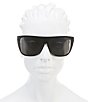 Color:Black - Image 2 - Black Shield Sunglasses