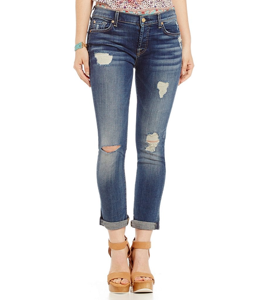 7 For All Mankind Josefina with Destruction Jeans