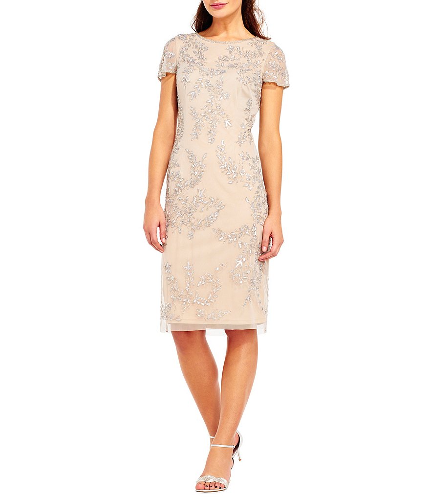 Adrianna Papell Beaded Shift Dress