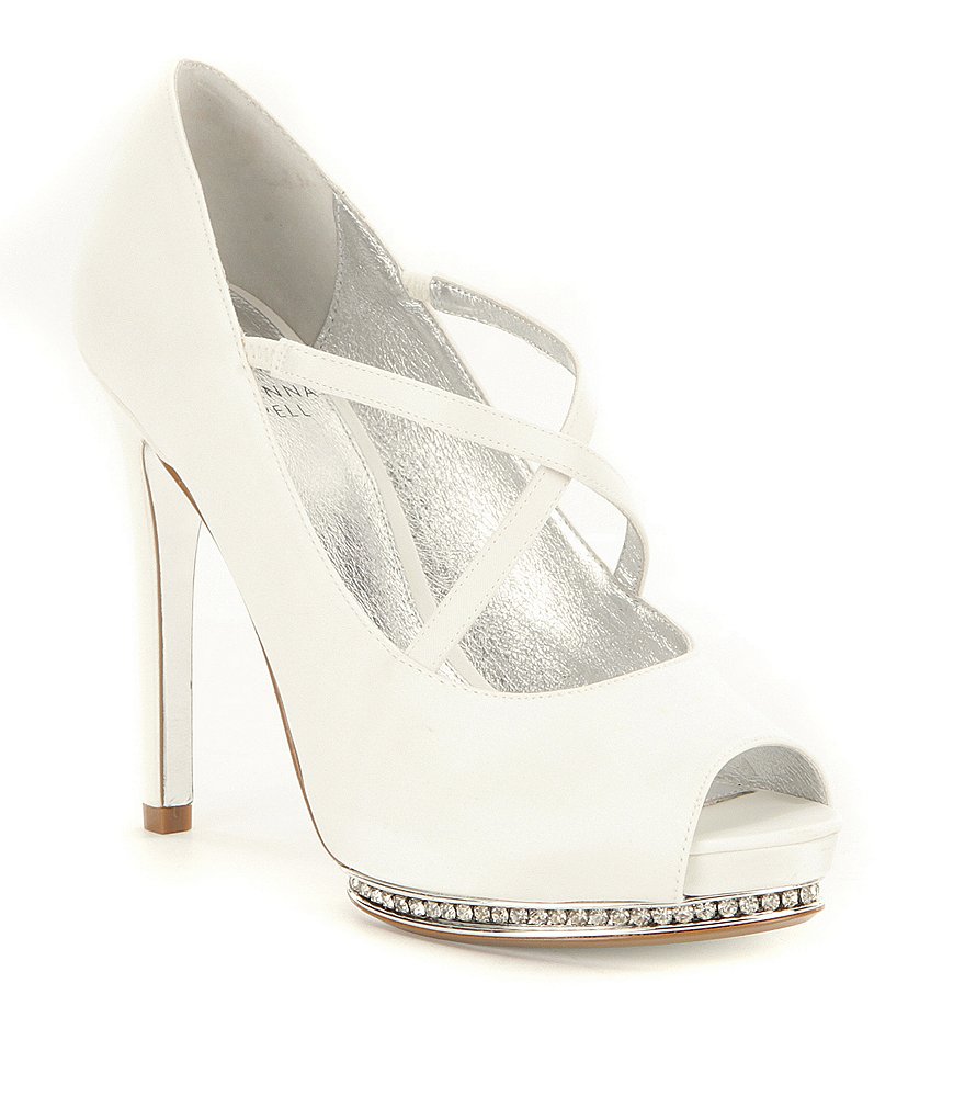 Adrianna Papell Golda Leather Criss-Cross Strap Pumps