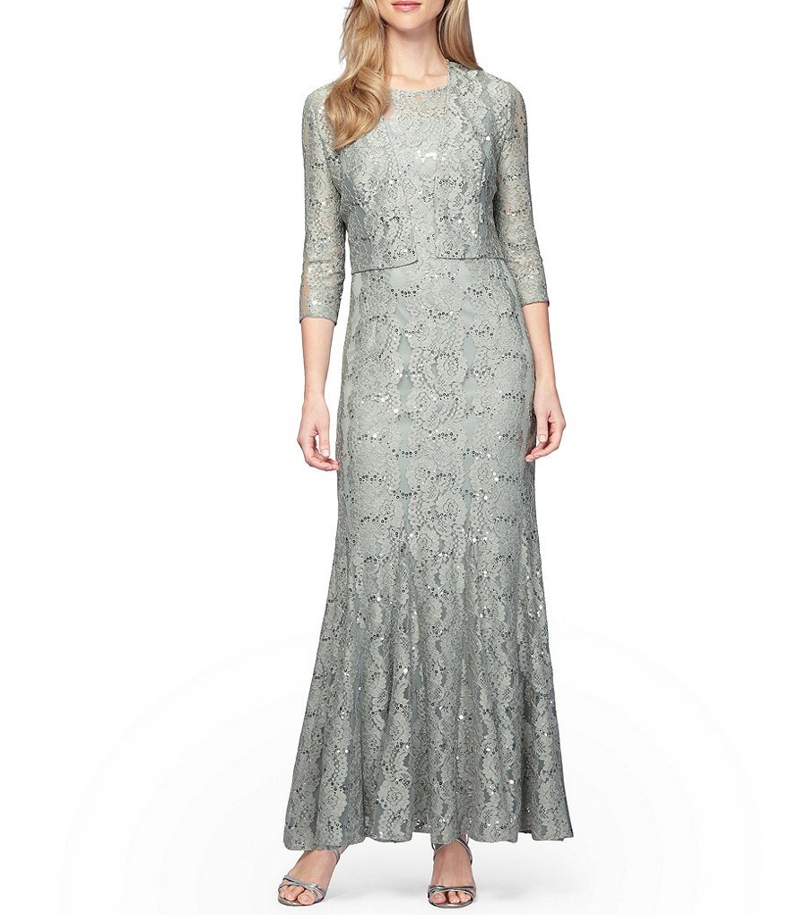 lace dress with bolero jacket