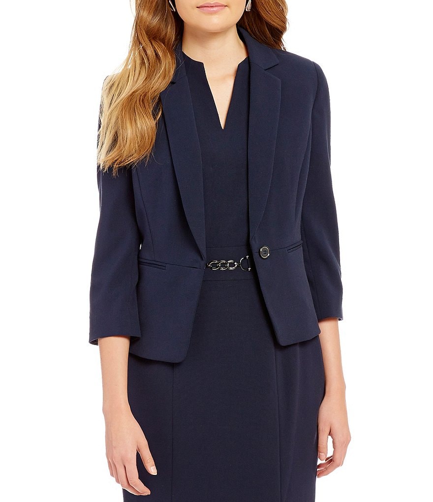 Alex Marie Angelica One-Button Front Blazer Jacket