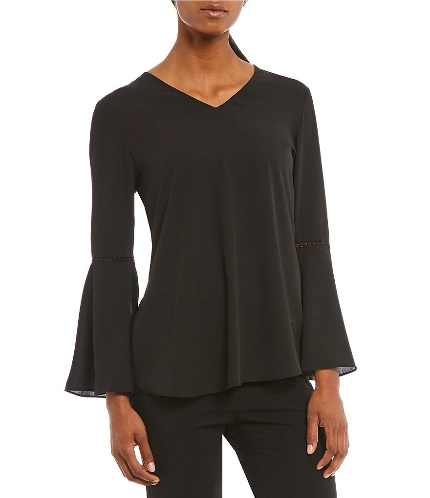 Alex Marie Julia Bell Sleeve Blouse