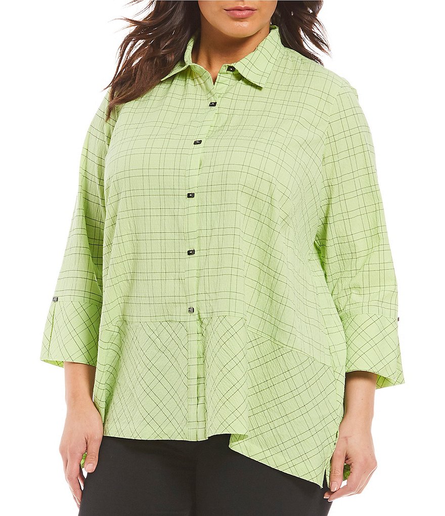 Ali Miles Plus Mini Check Tunic