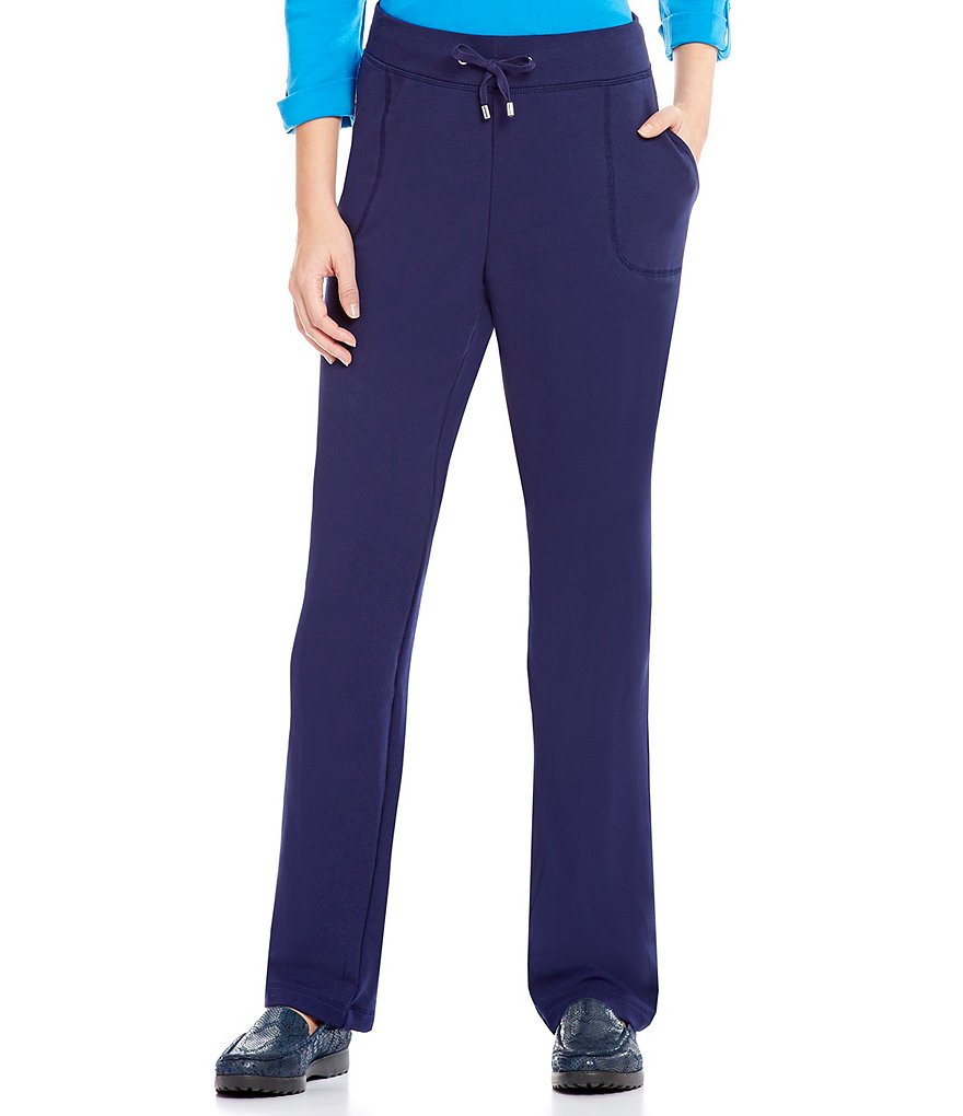Allison Daley Petites Pull-On Modern Straight Leg Pants