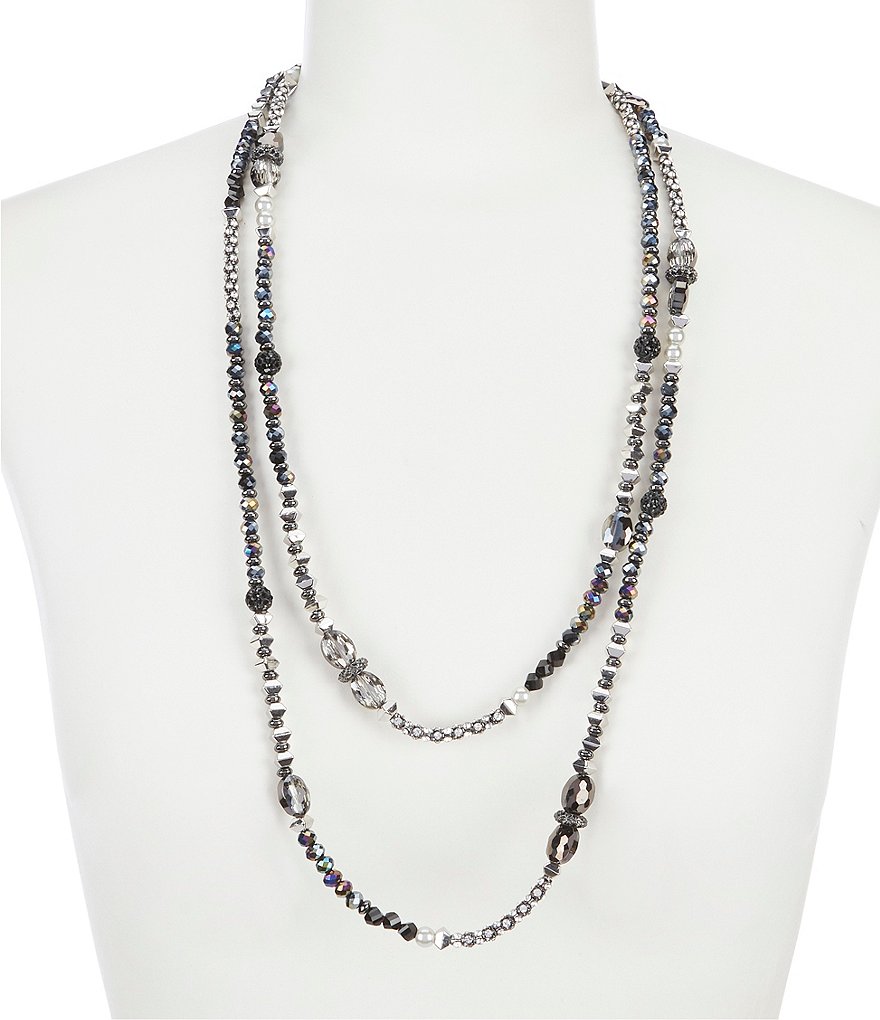 Anna & Ava Beaded Double Strand Necklace