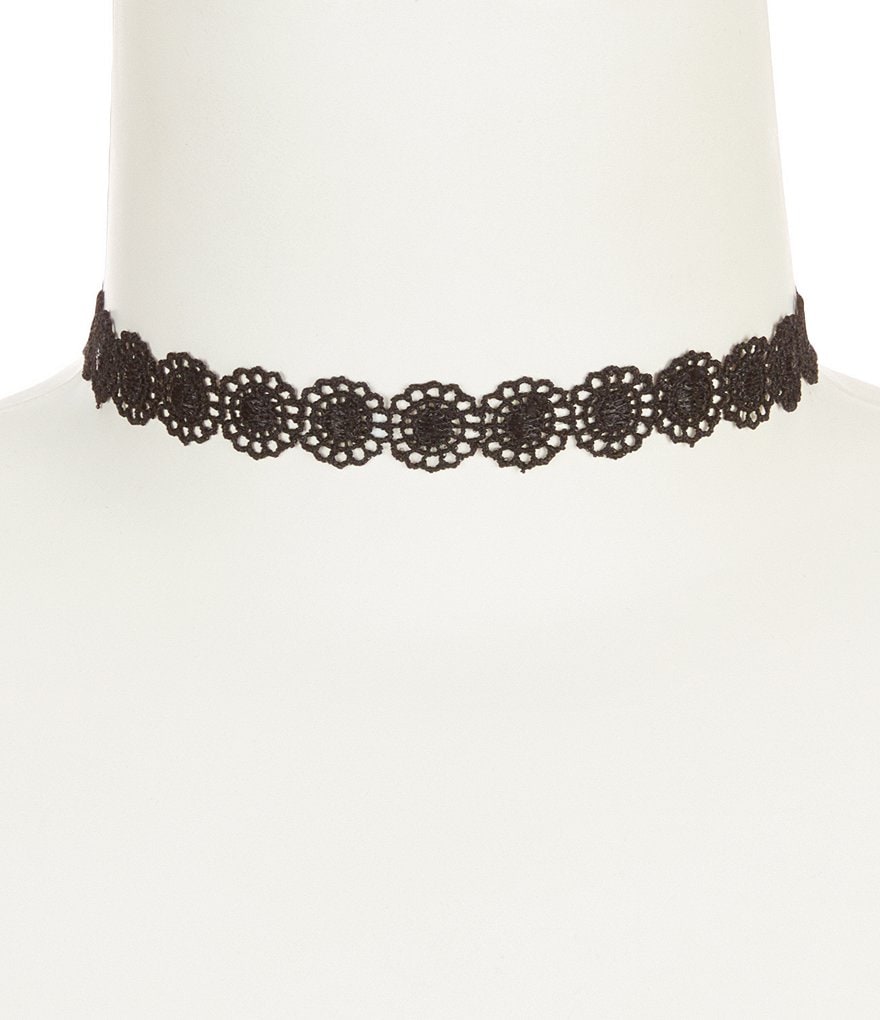 Anna & Ava Eleanor Floral Lace Choker Necklace
