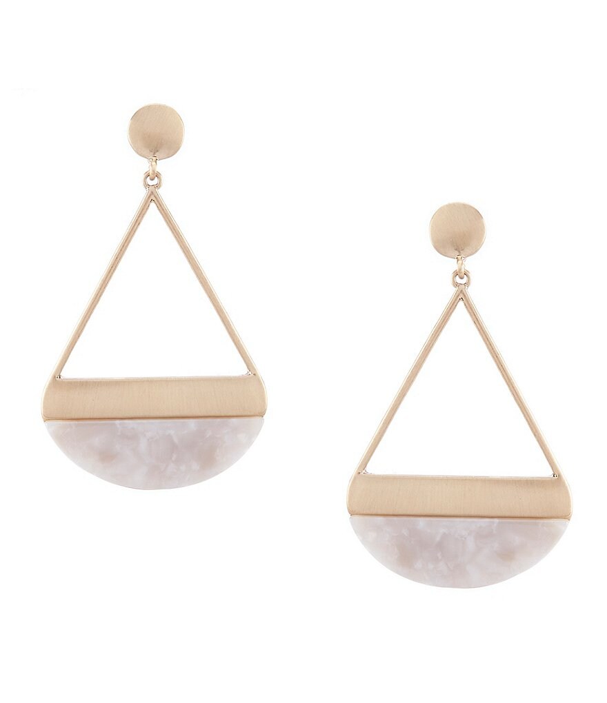Anna & Ava Half Circle Drop Resin Earrings