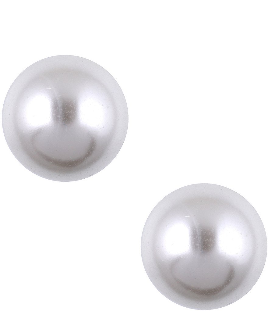 Anne Klein Faux-Pearl Stud Earrings