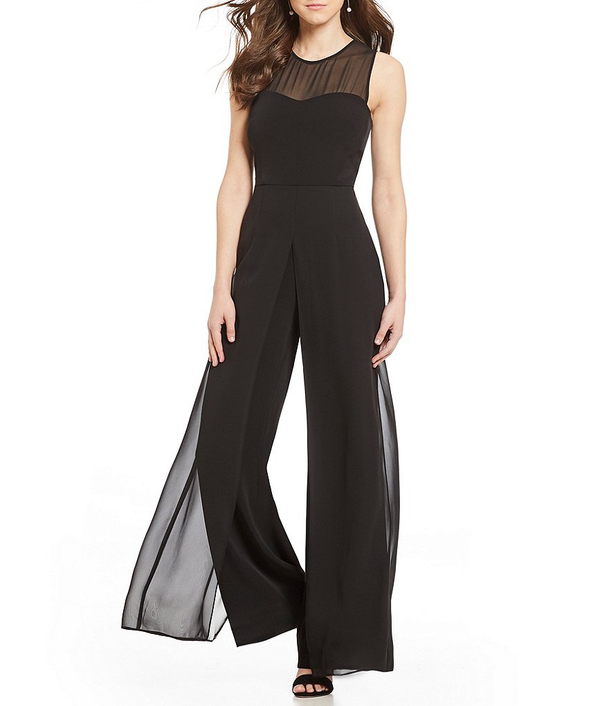Antonio Melani Ali Chiffon Overlay Jumpsuit