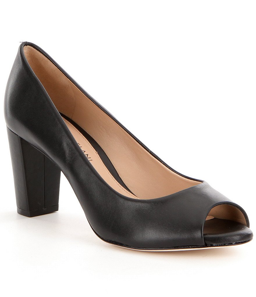 Antonio Melani Blayna Leather Peep Toe Pumps