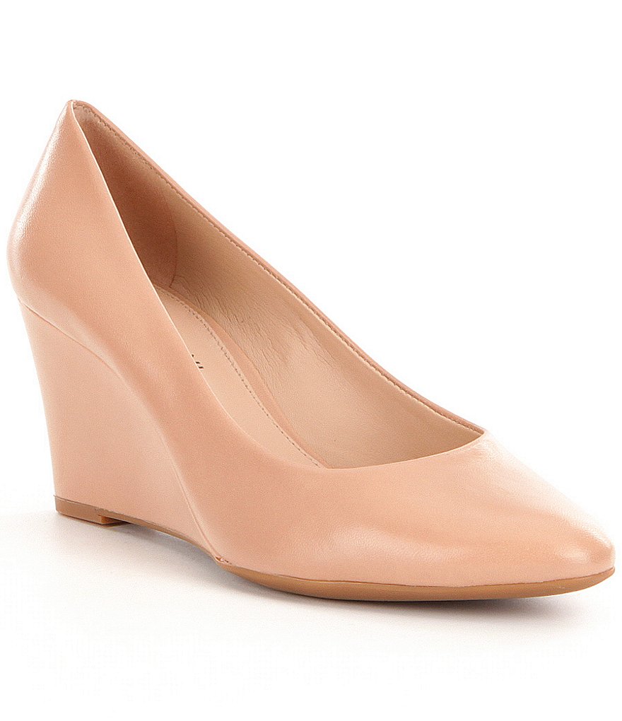Antonio Melani Laykin Slip-On Leather Wedges