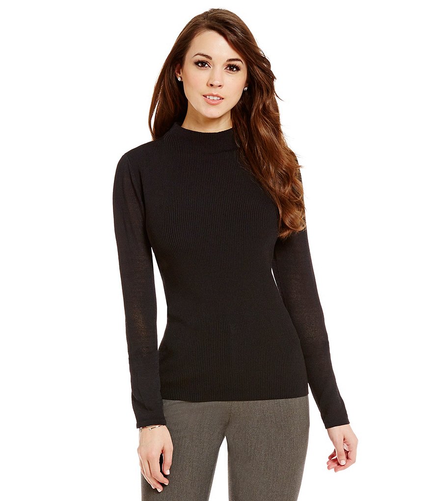Antonio Melani Marcia Knit Mock Neck Long Sleeve Top
