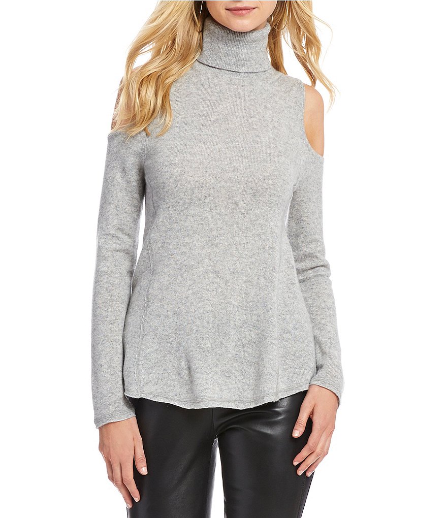 Antonio Melani Luxury Collection Sherry Cold Shoulder Cashmere Sweater