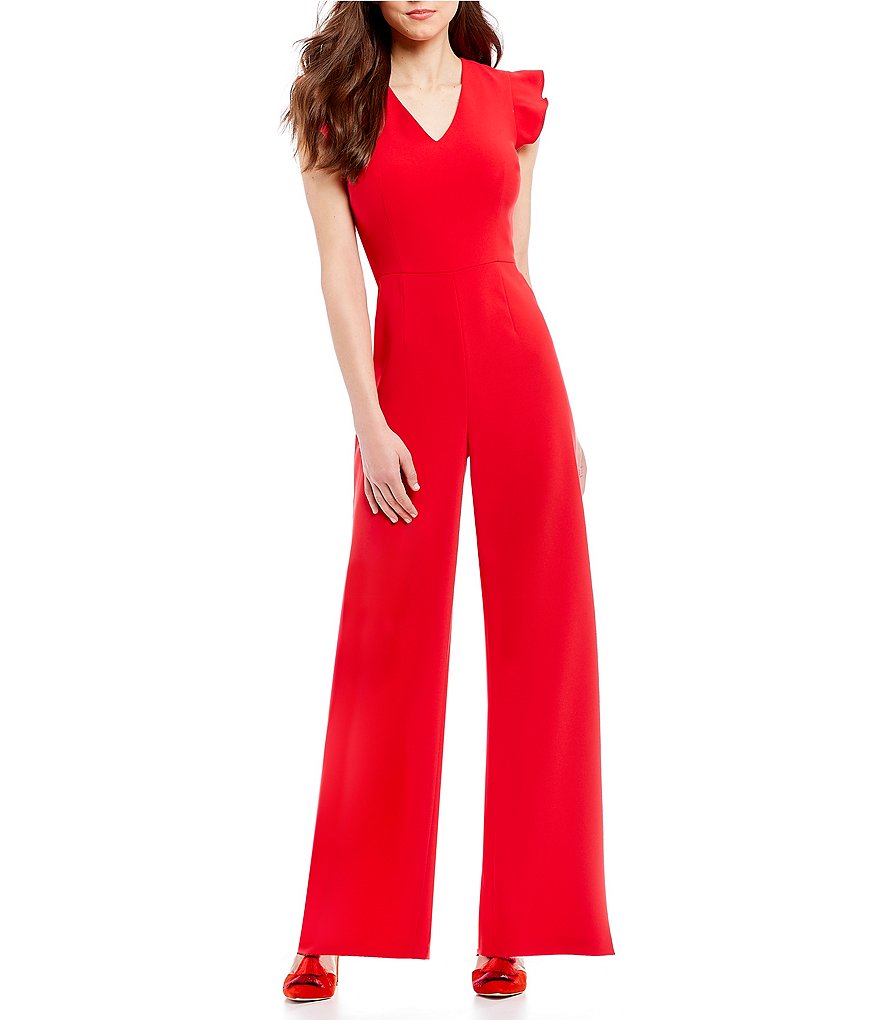 Antonio Melani Tina Flutter Sleeve Jumpsuit