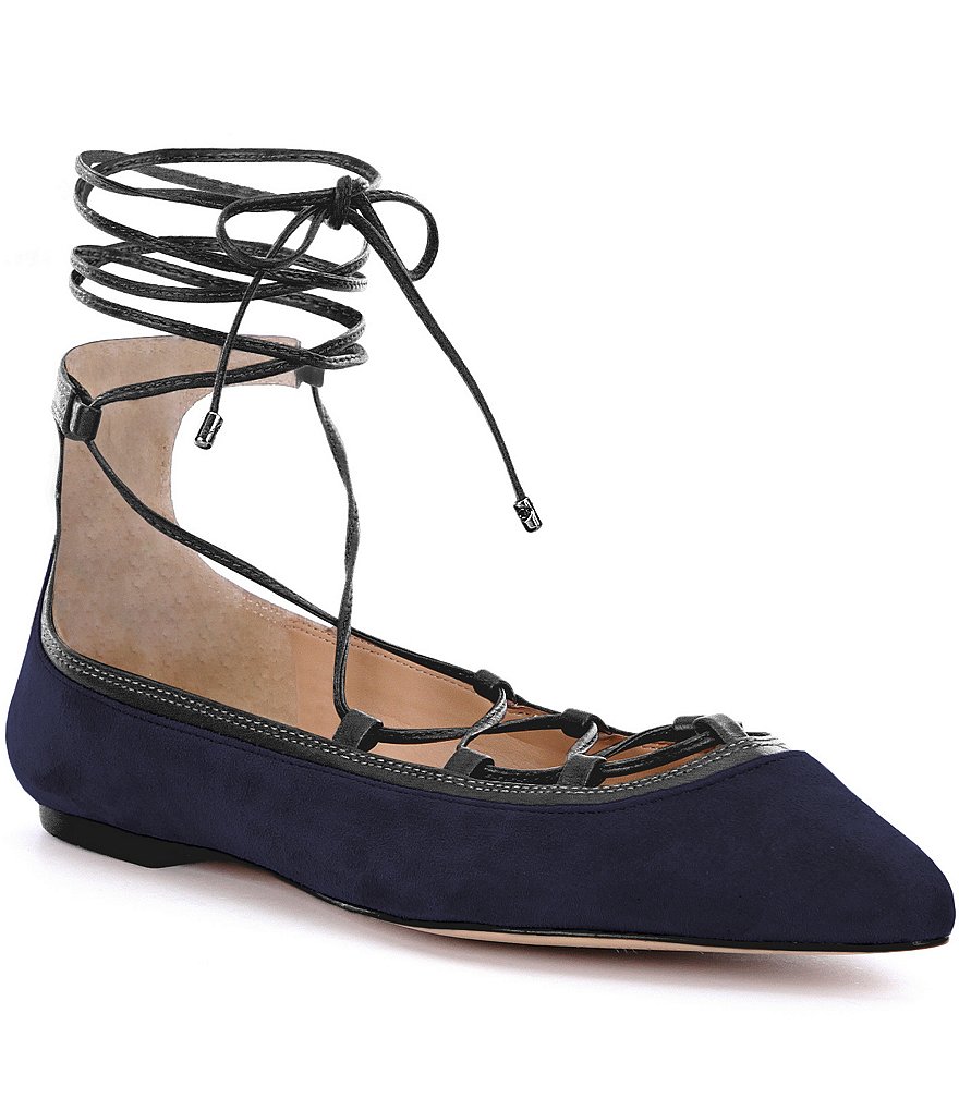 Antonio Melani Willeah Suede Lace-Up Flats
