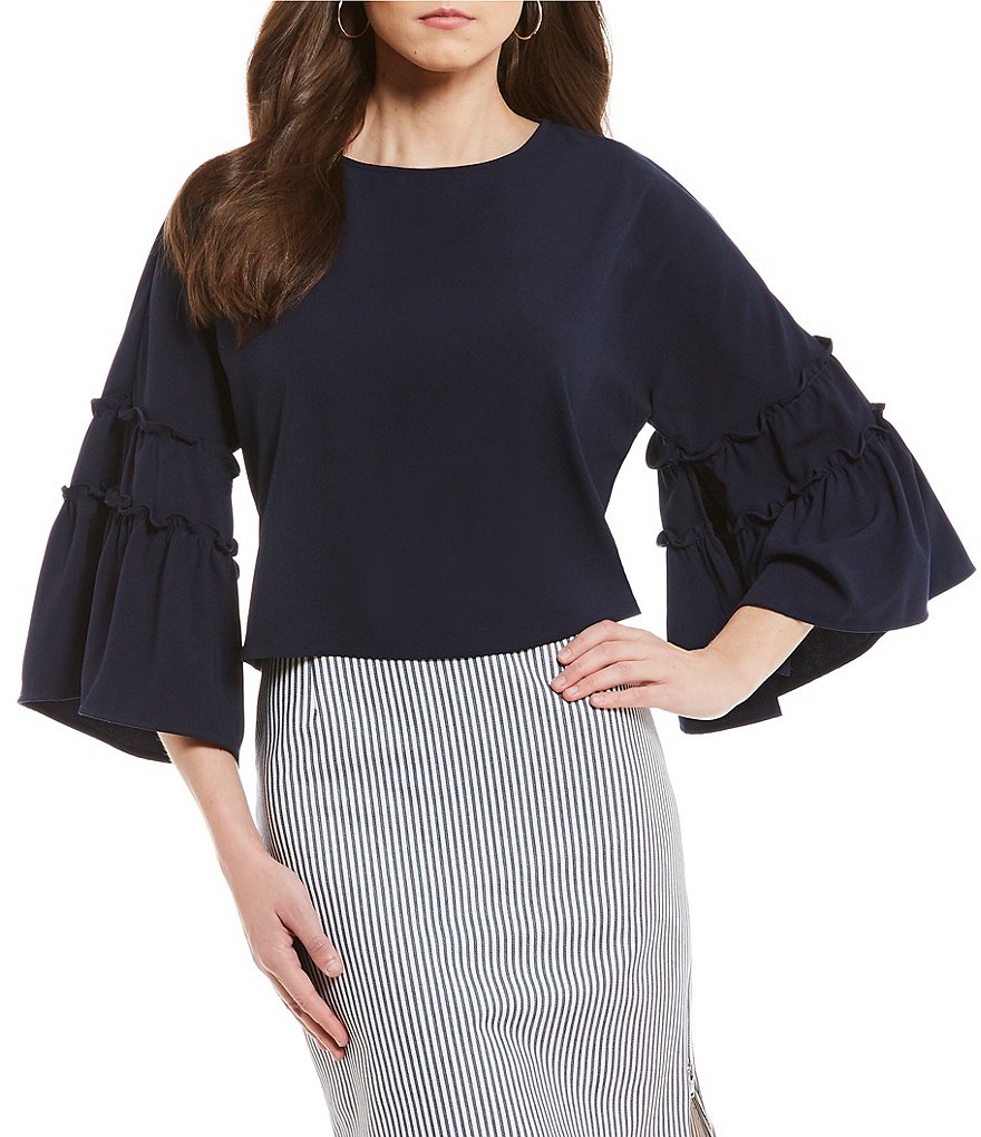 Antonio Melani Wilma Tier Ruffle Sleeve Blouse