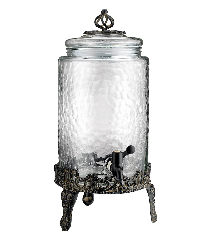 Artimino Venetian Hammered Glass Drink Dispenser