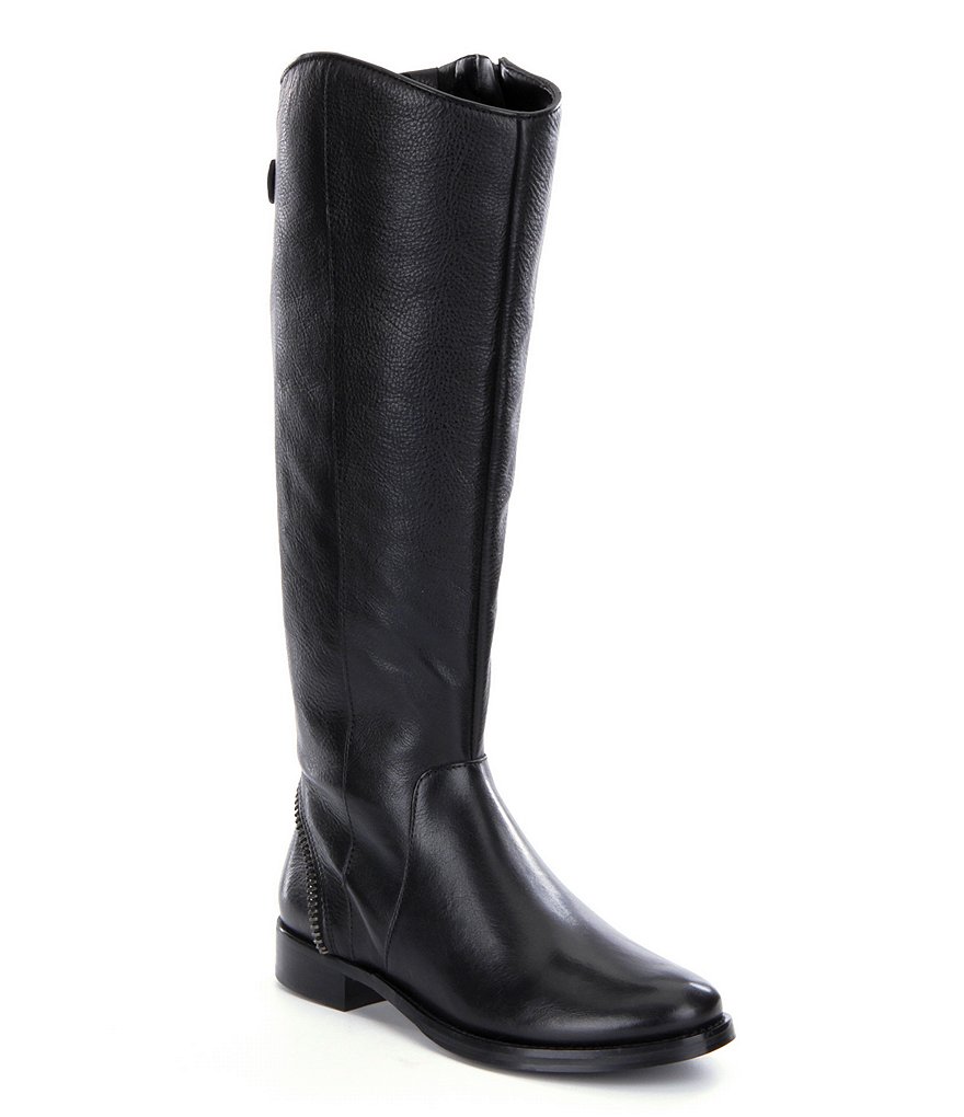 Arturo Chiang Falicity Exposed Zipper Riding Boots