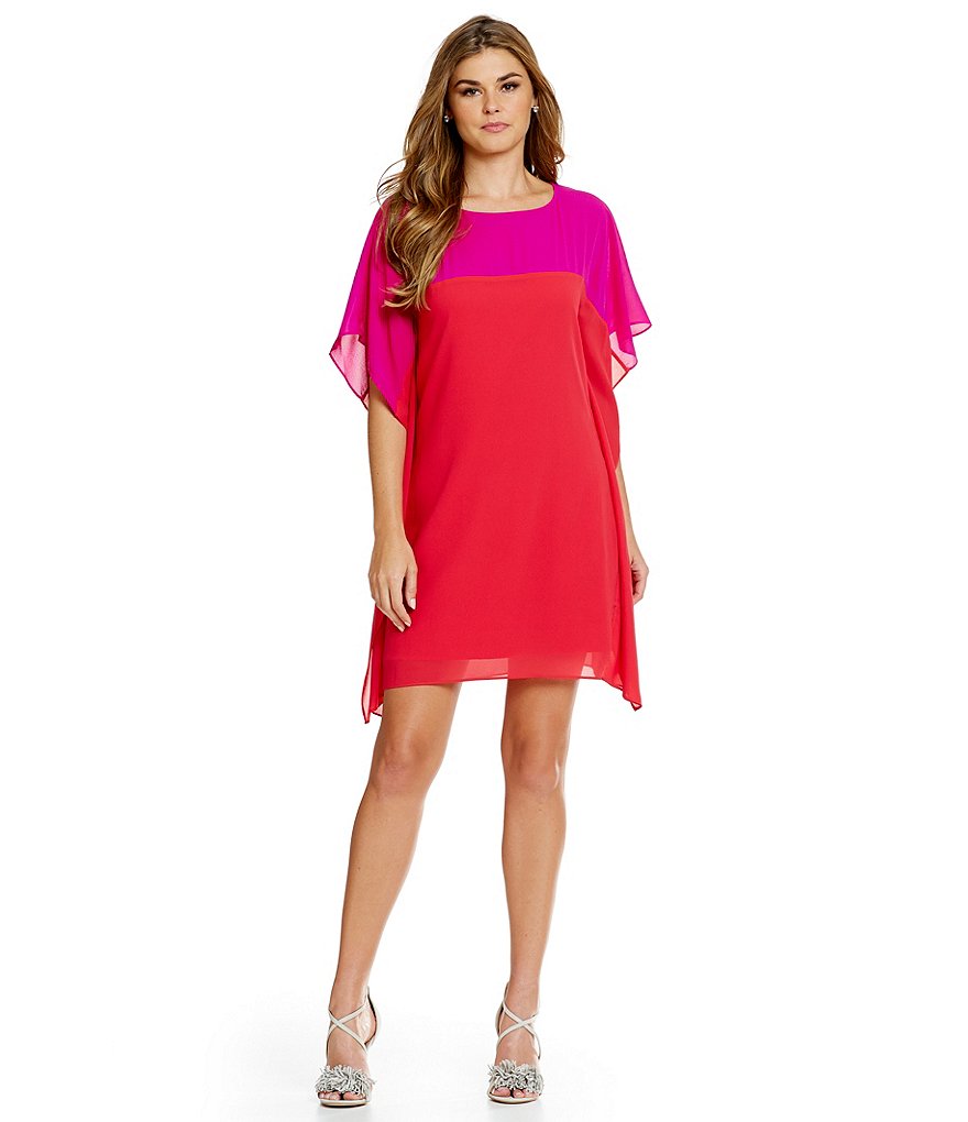 Belle Badgley Mischka Florence Colorblock Shift Dress