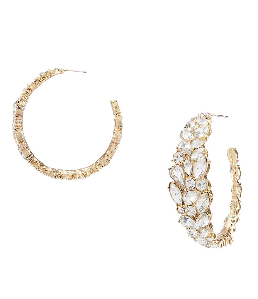 Belle Badgley Mischka Hoop Earrings