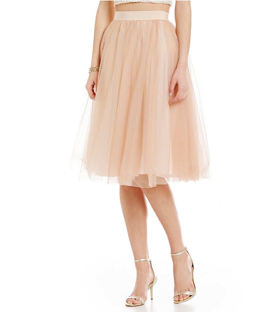 Belle Badgley Mischka Nevada Tulle Skirt