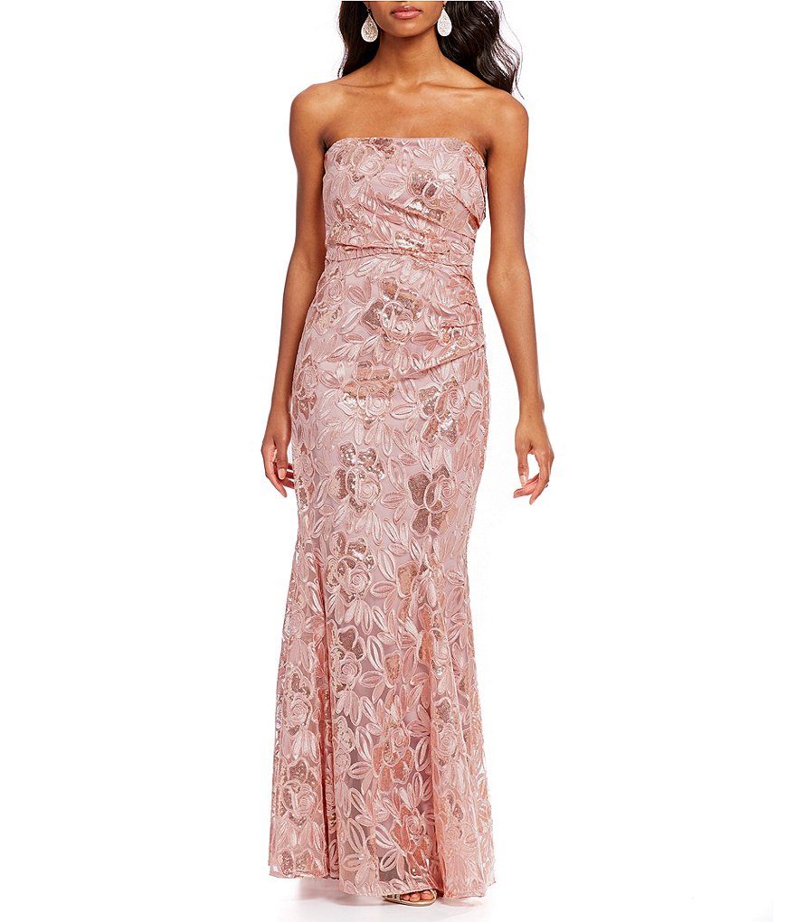 Belle Badgley Mischka Sequin Bustier Heaven Gown