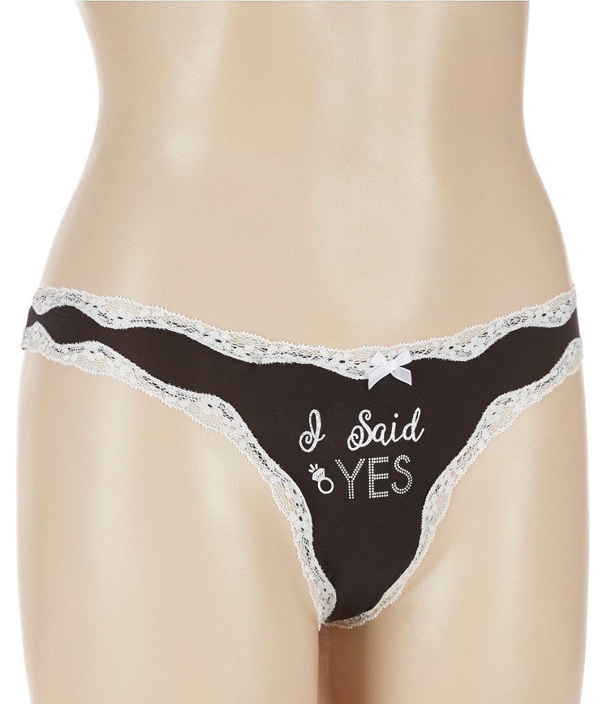 Betsey Johnson Bridal Thong Panty