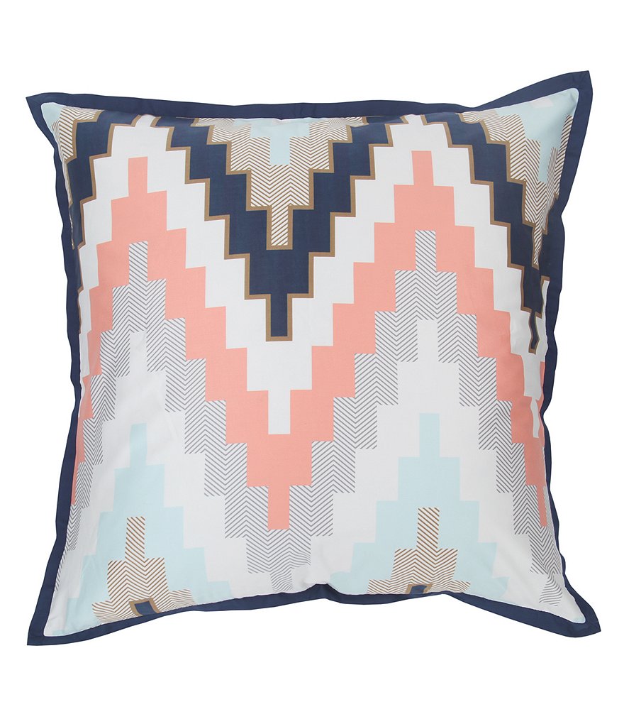 Blissliving Home Harper Reversible Chevron Euro Sham