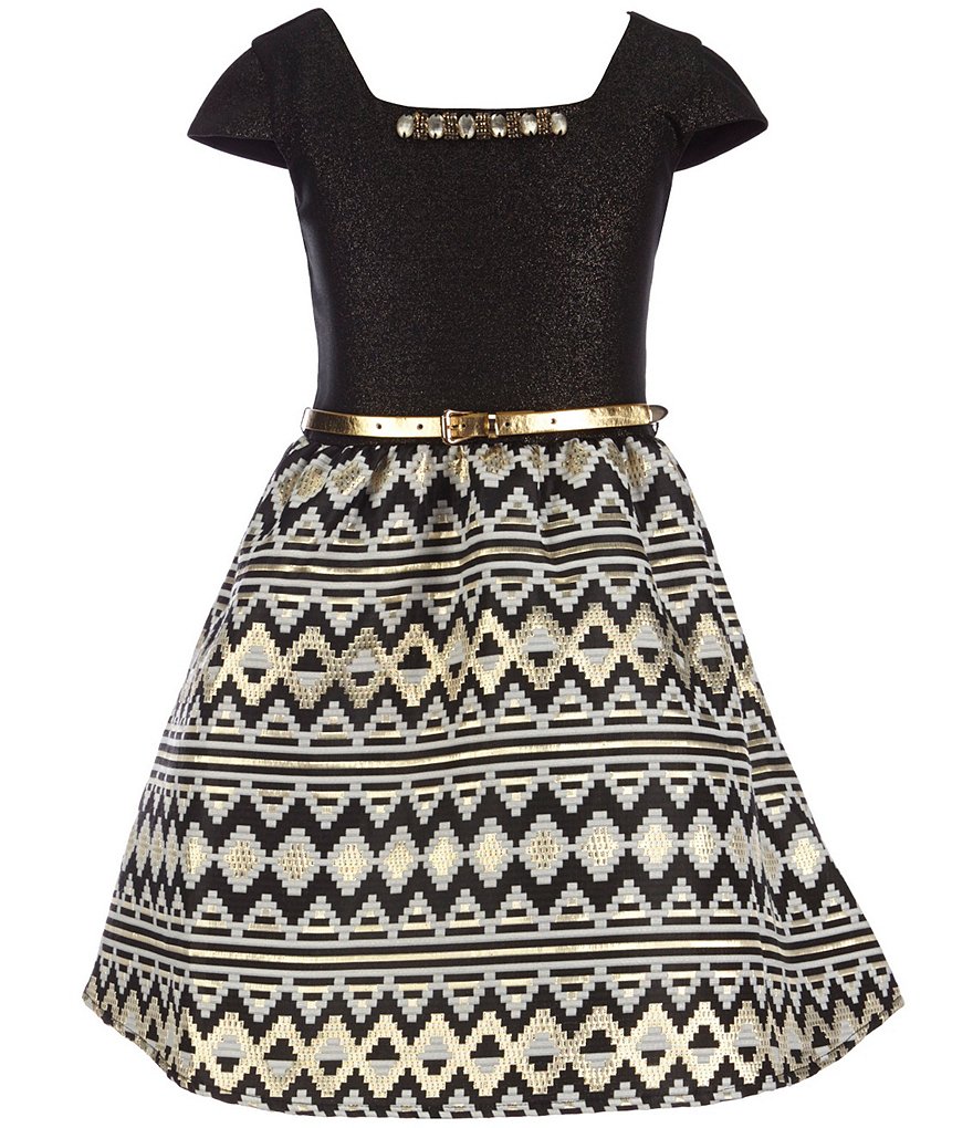 Blush by Us Angels Big Girls 7-16 Beaded-Neckline Dress