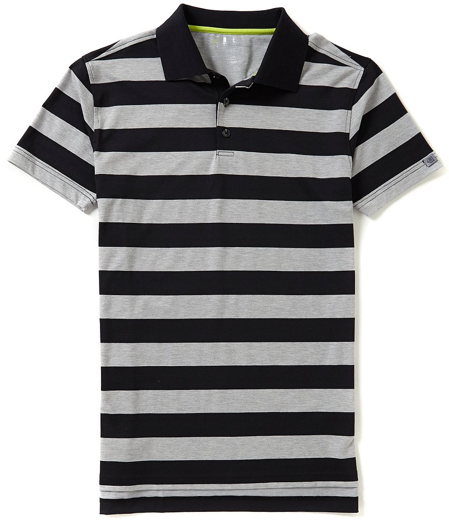 Bobby Jones Golf Rule 18 Candor Striped Pique Short-Sleeve Polo Shirt