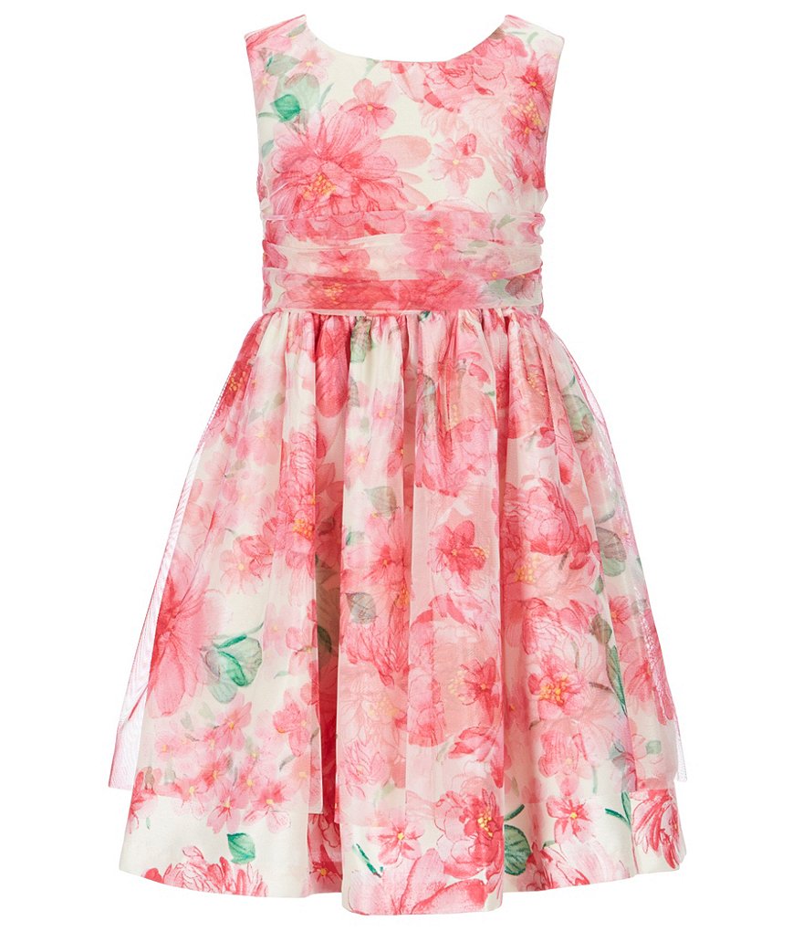 Bonnie Jean Big Girls 7-16 Floral-Printed Fit-And-Flare Dress