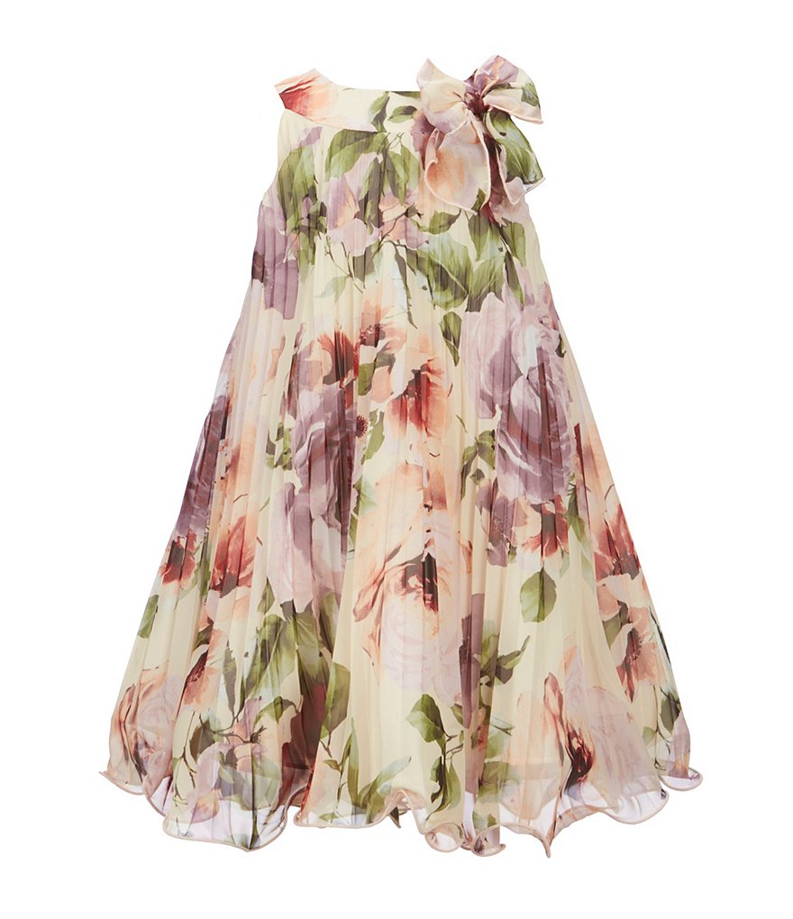 Bonnie Jean Little Girls 4-6X Floral Pleated Dress
