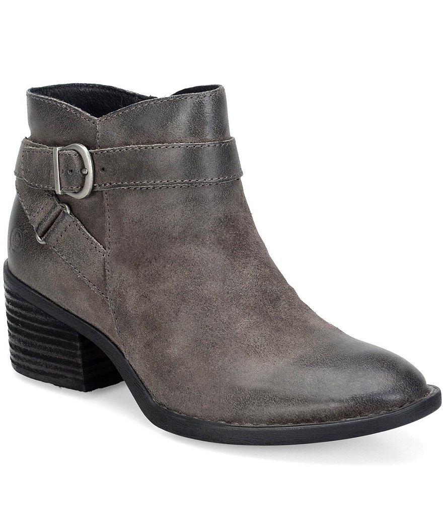 Born Binghamton Buckle Detail Booties