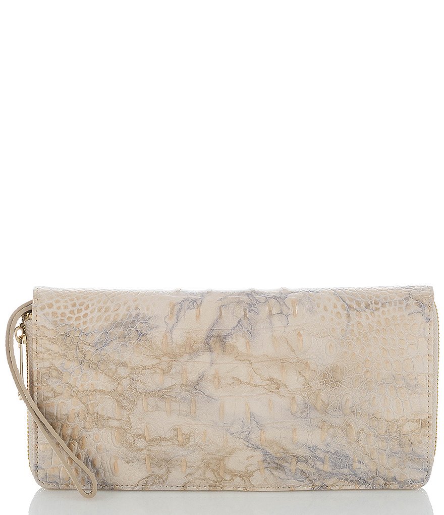 Brahmin Melbourne Collection Skyler Croco-Embossed Travel Wallet