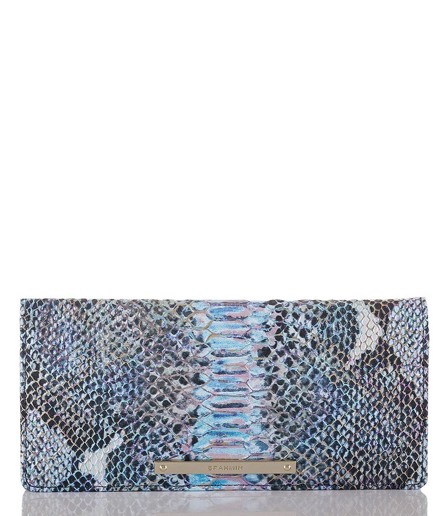 Brahmin Seville Collection Ady Snake-Embossed Wallet