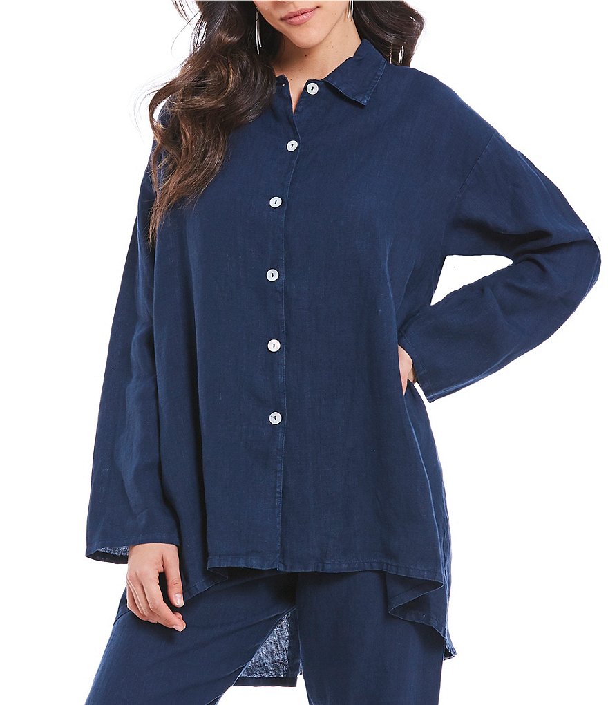 Bryn Walker Mirren Flare Sleeve Linen Blouse