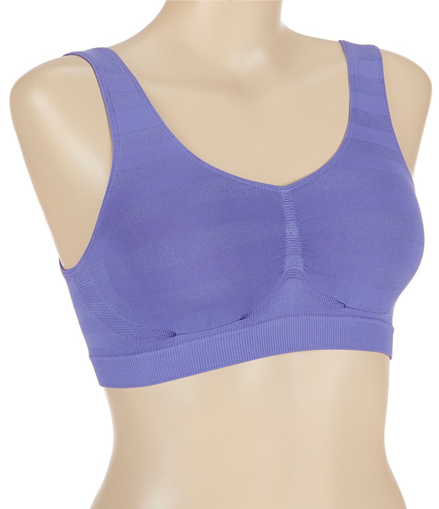 Cabernet Seamless Striped Bralette